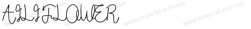 AILI FLOWER字体转换